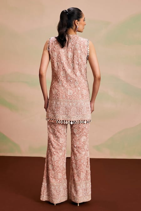 Evra By Nikita Embroidered Kurta & Palazzo Set 