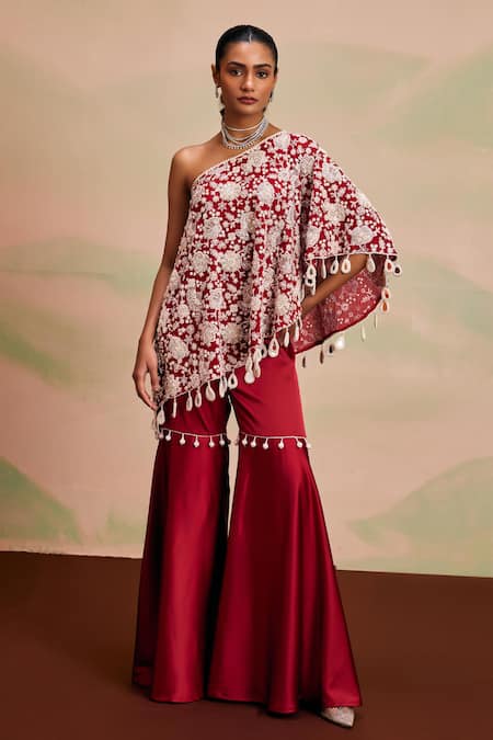 Evra By Nikita Pearl Work Cape & Gharara Set 