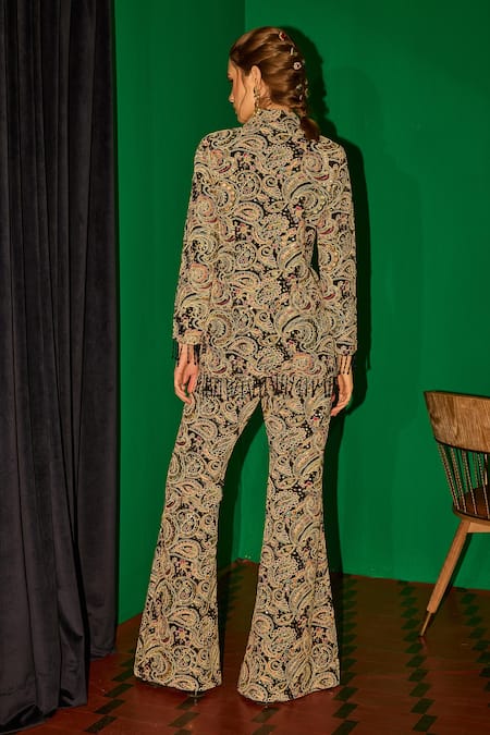 Evra By Nikita Threadwork Embroidered Blazer & Pant Set 