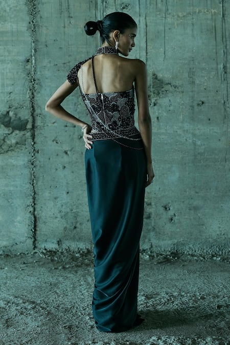 Istya Embroidered Corset & Skirt Set 