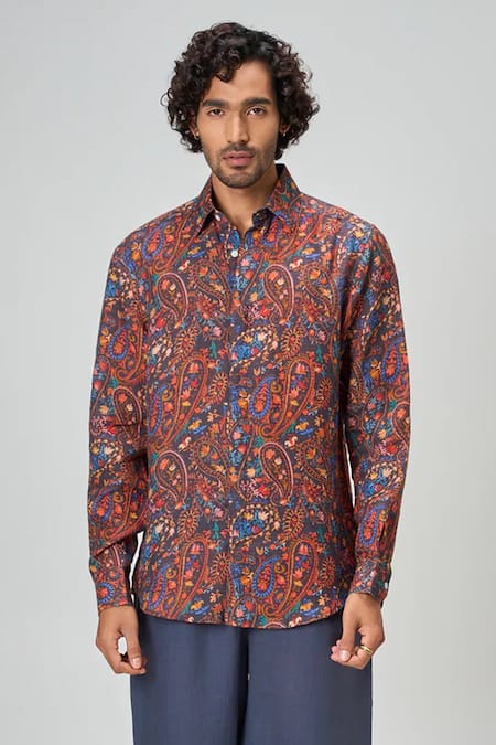 Honey&Me Autumn Hues Linen Shirt 