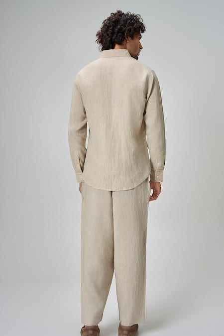 Honey&Me The Rhythm Gramophone Linen Shirt & Pant Set 