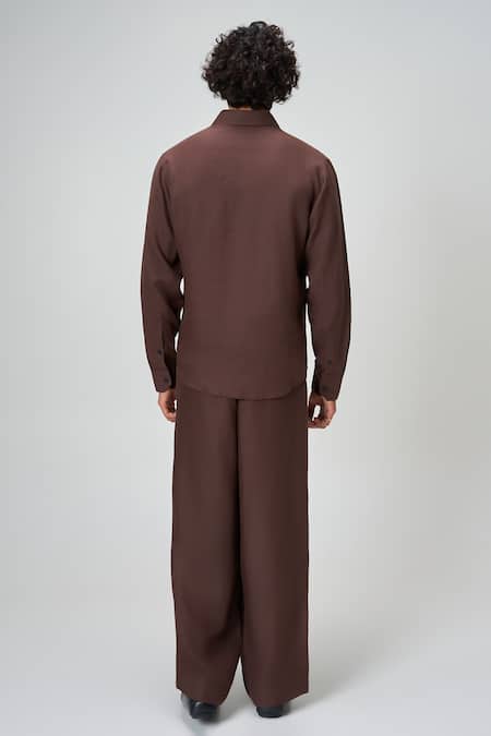 Honey&Me Espresso Linen Trouser 