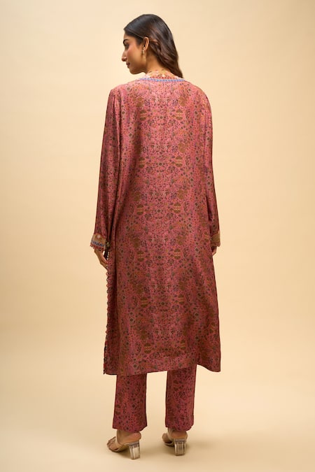 Anamika Khanna Floral Print Kurta Set 