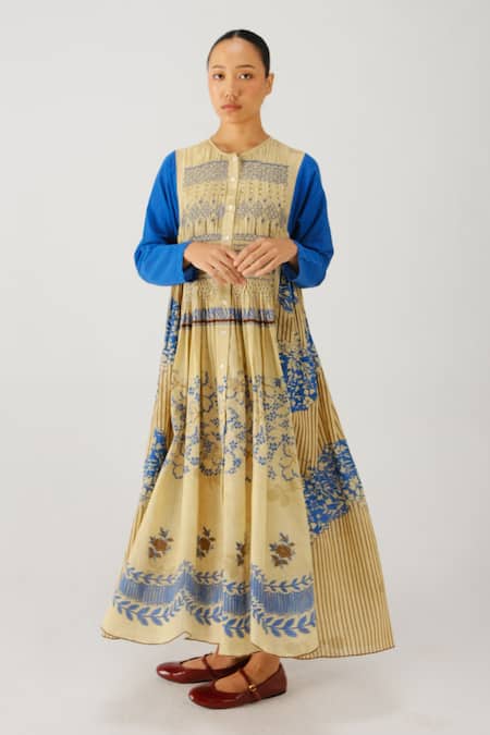 Cord Frida Bluebell Print Dress 