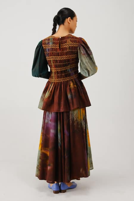 Cord Gaia X Ray Printed Top & Skirt Set 