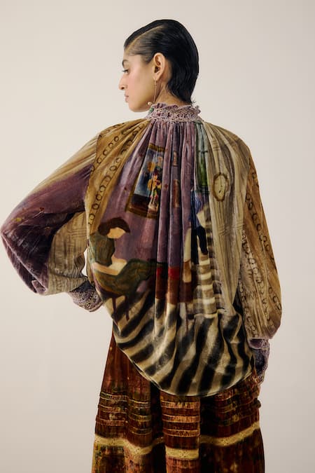 Cord Farmer Living Room Print Top 