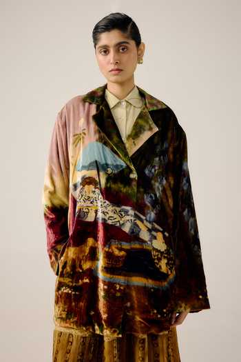 Cord Lisbon Lakeside Print Jacket 