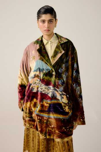 Cord Lisbon Lakeside Print Jacket 