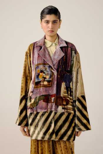 Cord Lisbon Living Room Print Jacket 