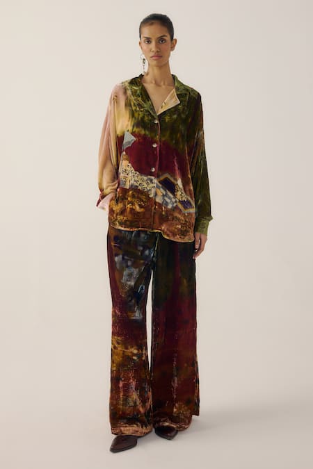 Cord Lakeside Print Lounge Pant 