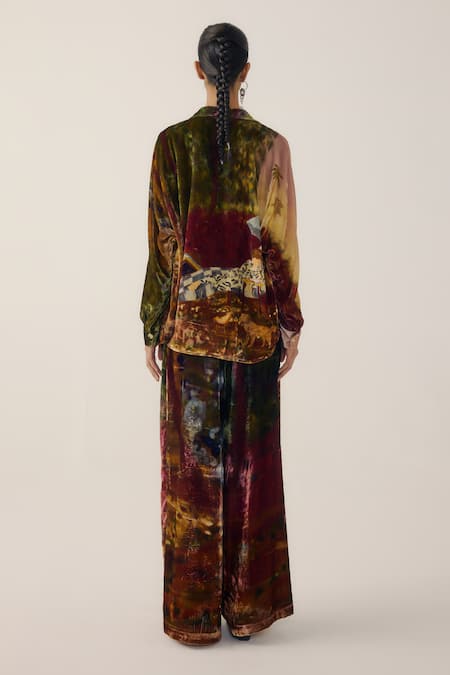 Cord Lakeside Print Lounge Shirt 