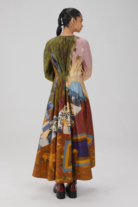 Cord Tokyo Lakeside Print Dress 