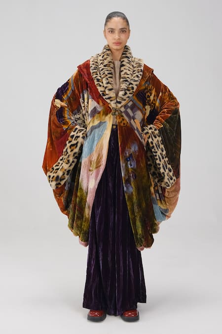 Cord Gatsby Lakeside Print Coat 