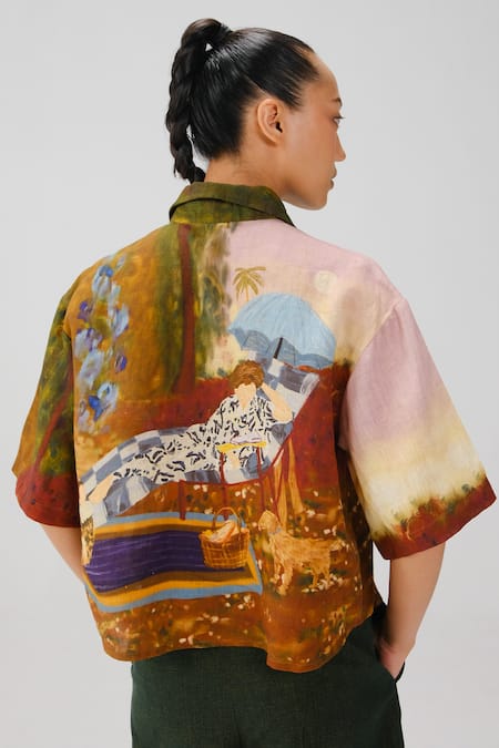 Cord Ava Lakeside Print Shirt 