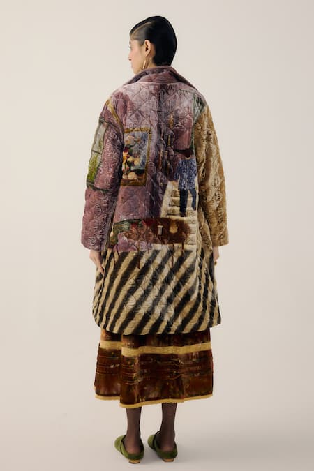 Cord Norma Living Room Print Jacket & Skirt Set 