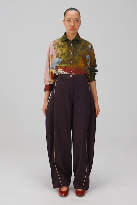 Cord Cherry Cola Denim Keg Pant 