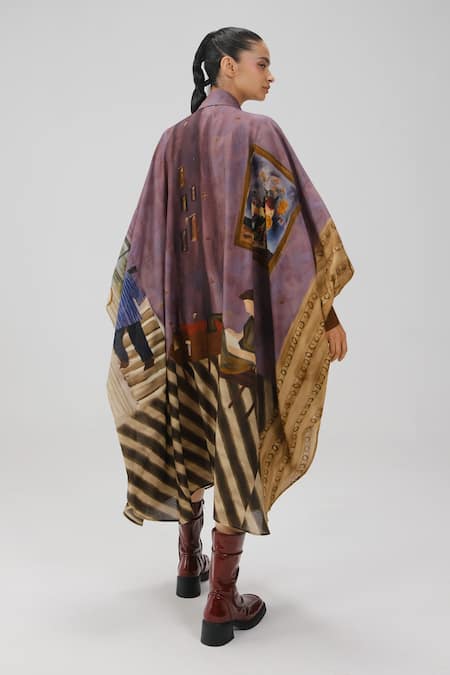 Cord Echo Living Room Print Kaftan Dress 