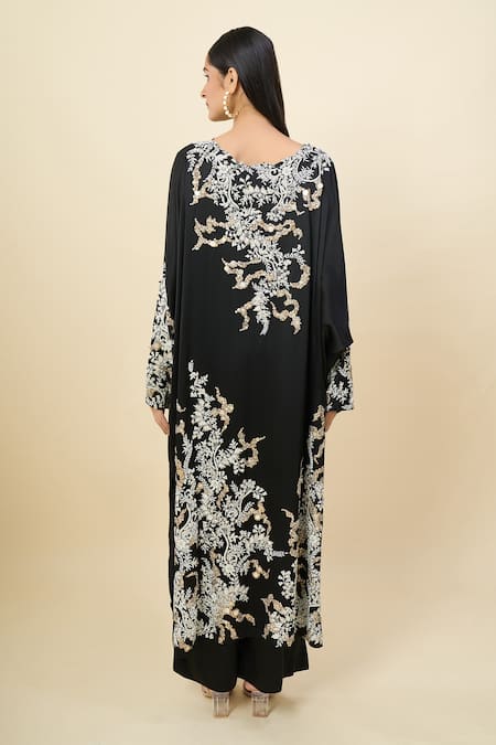 Anamika Khanna Floral Embroidered Tunic & Pant Set 