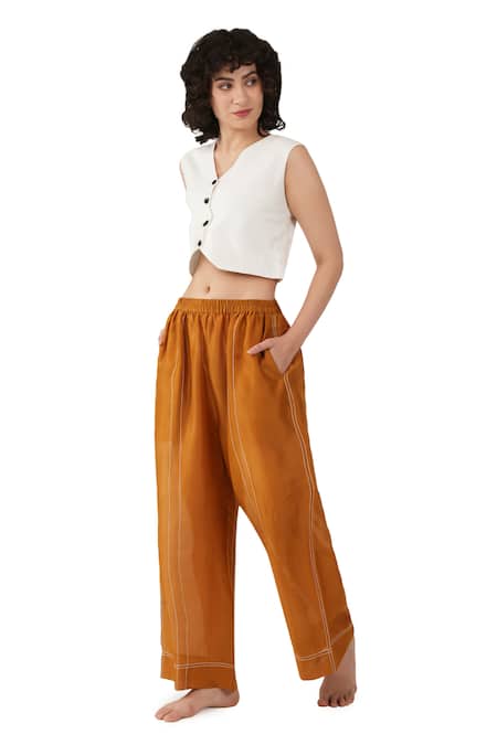 Khat Linen Top & Pant Co-ord Set 