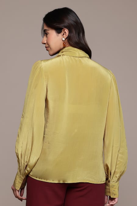 Ritu Kumar Daina Solid Full Sleeves Top 