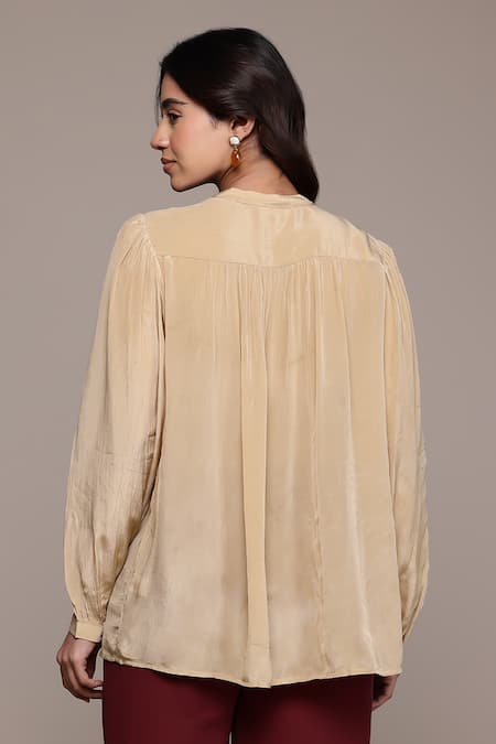 Ritu Kumar Daina Solid Full Sleeves Top 
