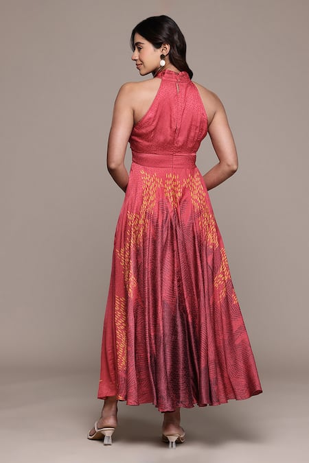 Ritu Kumar Enola Abstract Print Fit & Flare Dress 