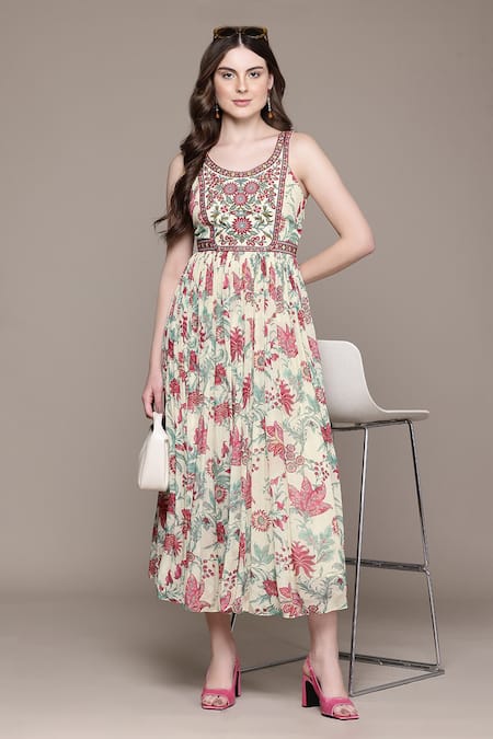 Ritu Kumar Geet Fit & Flare Sleeveless Dress 