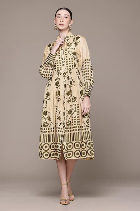 Ritu Kumar Kariyana Geometric Print Dress 