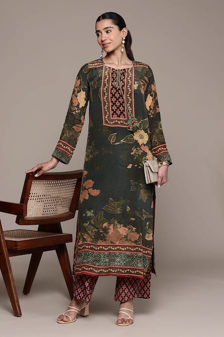 Ritu Kumar Floral Print Kurta & Pant Set 