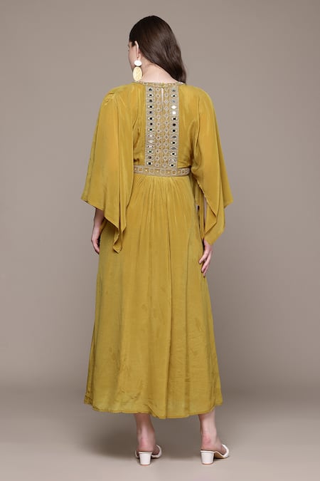 Ritu Kumar Boram Embroidered Yoke Dress 