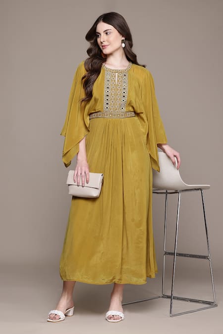 Ritu Kumar Boram Embroidered Yoke Dress 