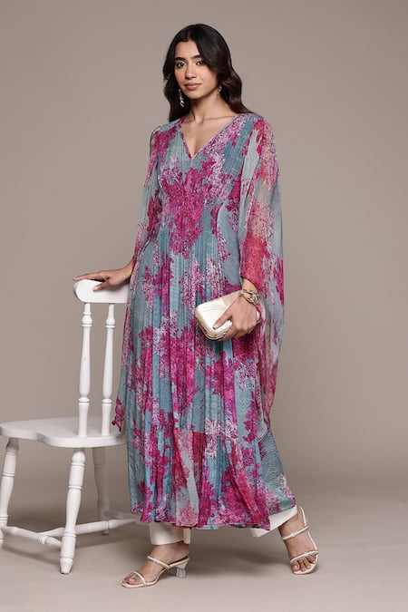 Ritu Kumar Khizan Botanic Print Kaftan 