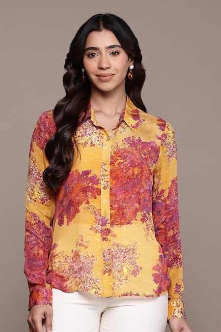Ritu Kumar Khizan Botanic Print Shirt 