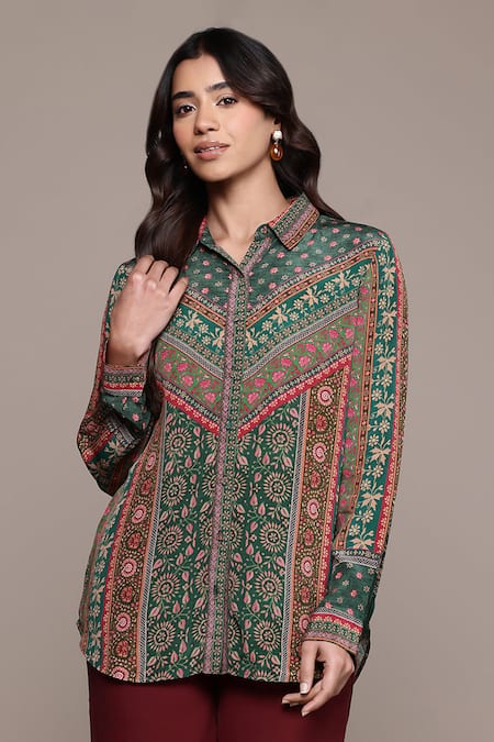 Ritu Kumar Zeya Printed Long Sleeve Shirt 
