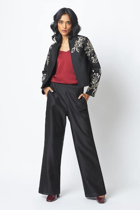 Madder Much Teresa Sequin Work Short Jacket & Pant Set 