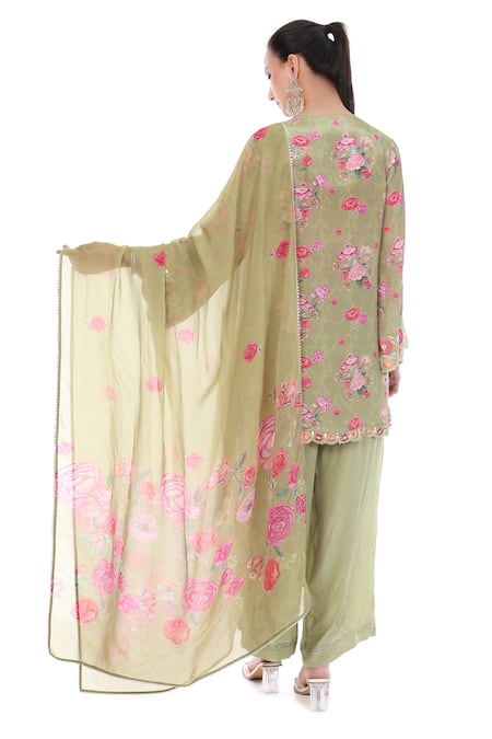 Tanu Malhotra Floral Print Kurta Set 