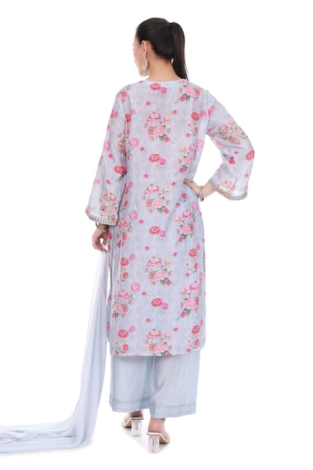 Tanu Malhotra Floral Garden Print Kurta Set 
