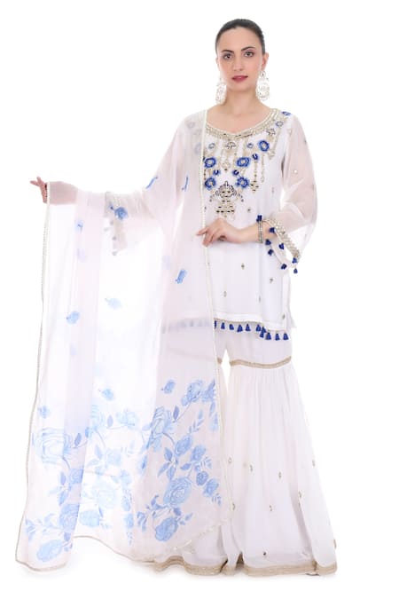 Tanu Malhotra Floral Pattern Kurta Set 