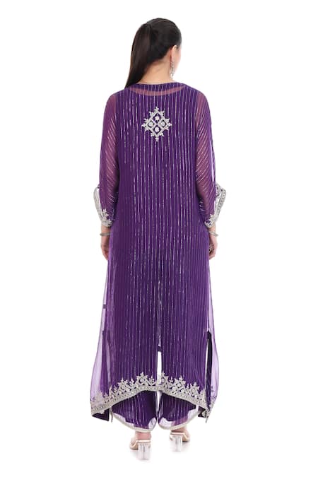 Tanu Malhotra Embroidered Kaftan Set 