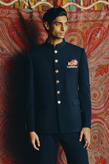 Dolly J Verve Buttoned Bandhgala Set 