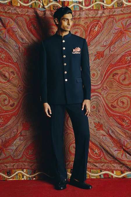 Dolly J Verve Buttoned Bandhgala Set 