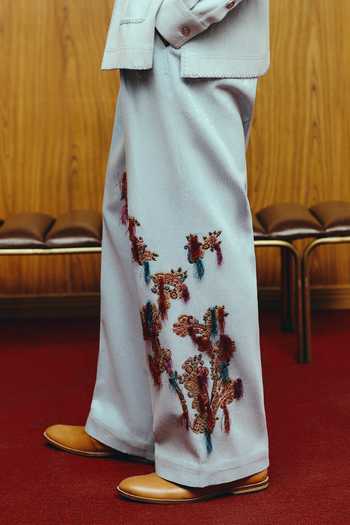 Buy_Dolly J_Blue Denim, Lycra Sequins Azure Reverie Jacket And Pant Set _Online_at_Aza_Fashions