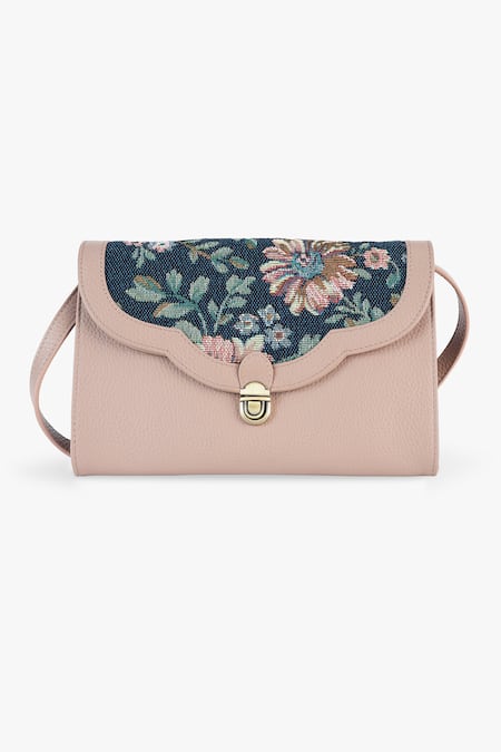 Tan & Loom Sonata Old Rose Floral Sling Bag 