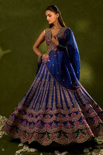 Chamee & Palak Oorja Resham Embellished Lehenga Set 