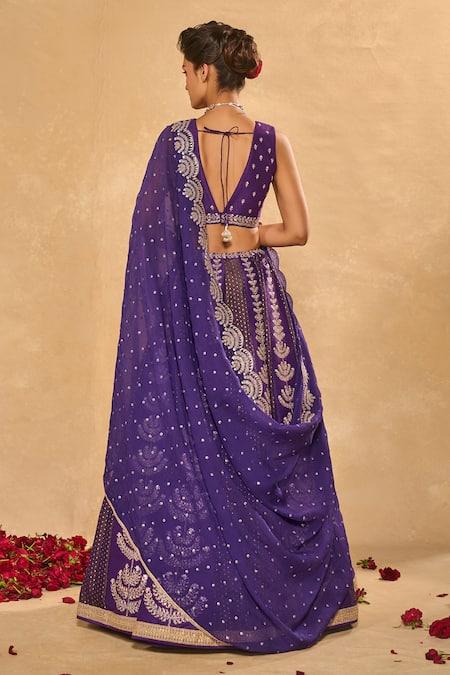 Chamee & Palak Maitri Pita & Zari Embroidered Lehenga Set 