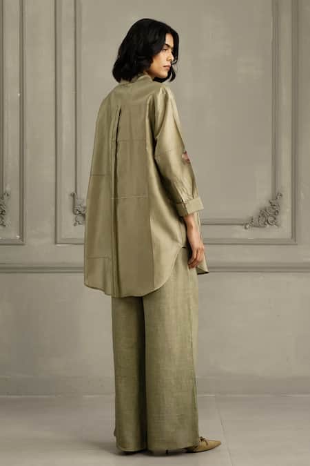 Arcvsh By Pallavi Singh Hand Embroidered Shirt & Pant Set