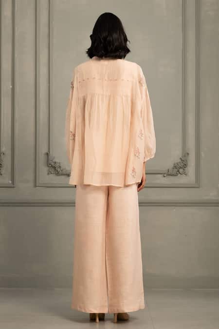 Arcvsh By Pallavi Singh Hand Block Print Shirt With Pant 