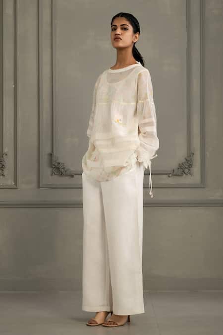 Arcvsh By Pallavi Singh Hand Embroidered Top & Pant Set 