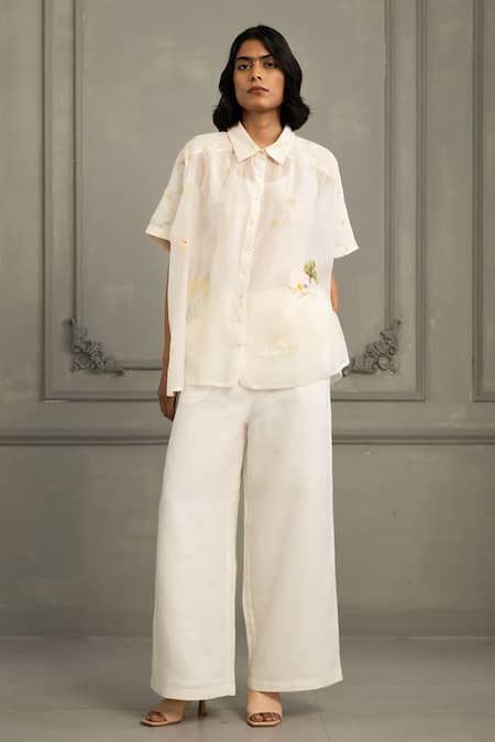 Arcvsh By Pallavi Singh Hand Embroidered Shirt & Pant Set 